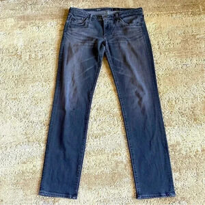 Ag Adriano Goldschmied The Stilt Cigarette Leg Gray Slim Straight Leg Jeans: 29R